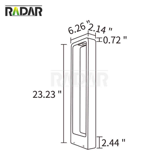 RPL-W6910 Luz de camino de aluminio fundido Luz de paisaje de bajo voltaje