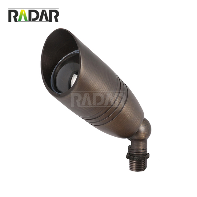RAL-8102-BBR Luz de acento led de latón resistente universal