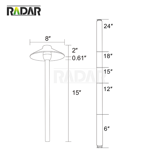 RPL-6902-ABZ Luz de camino horizontal de bajo voltaje y alta calidad